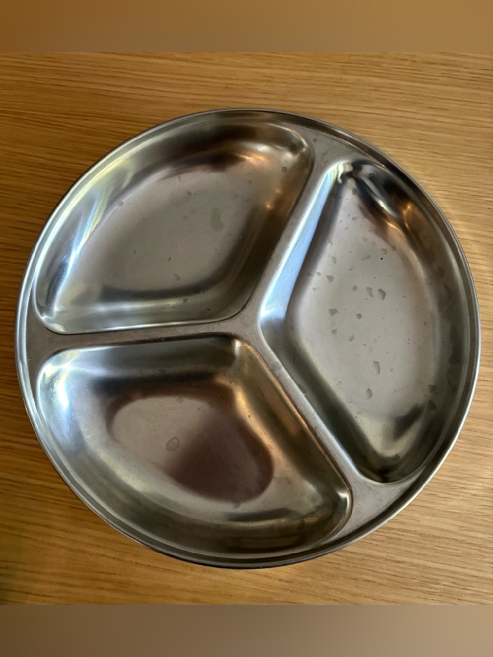 Vintage Duraware Stainless Steel Divided Plate